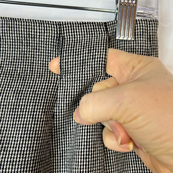 Vtg Evan Picone High Waisted Wool Pencil Skirt Sz 10 USA Union Made Houndstooth - Picture 4 of 12